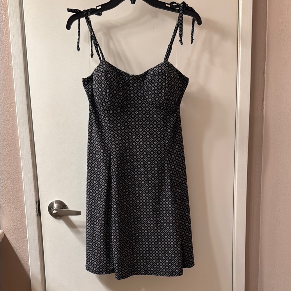 Lily Rose Black and White Mini Sundress for Casual Nights